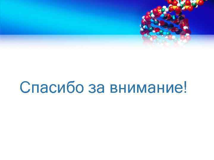 Спасибо за внимание! 