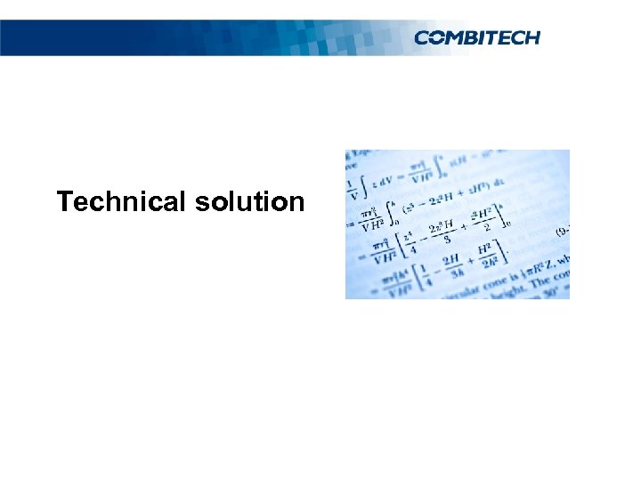 Technical solution 