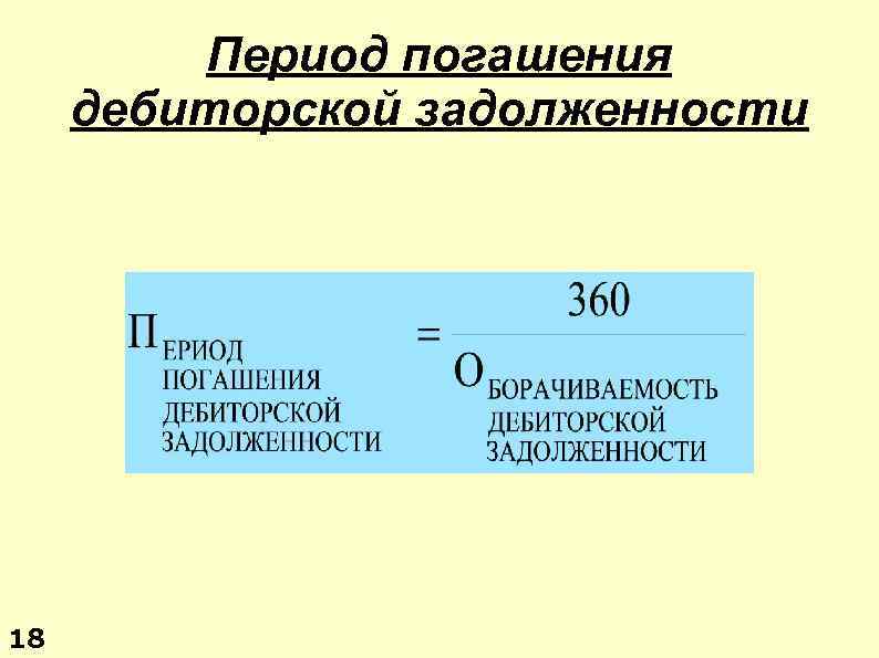 План погашения дебиторской задолженности