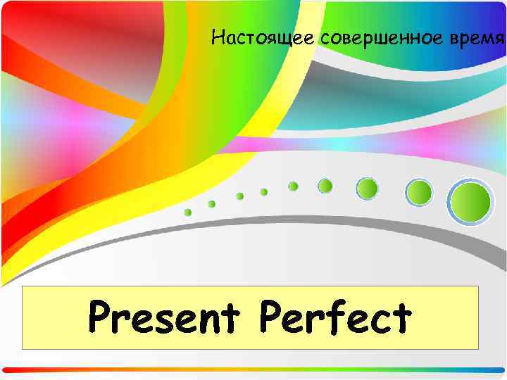 Настоящее совершенное время Present Perfect 