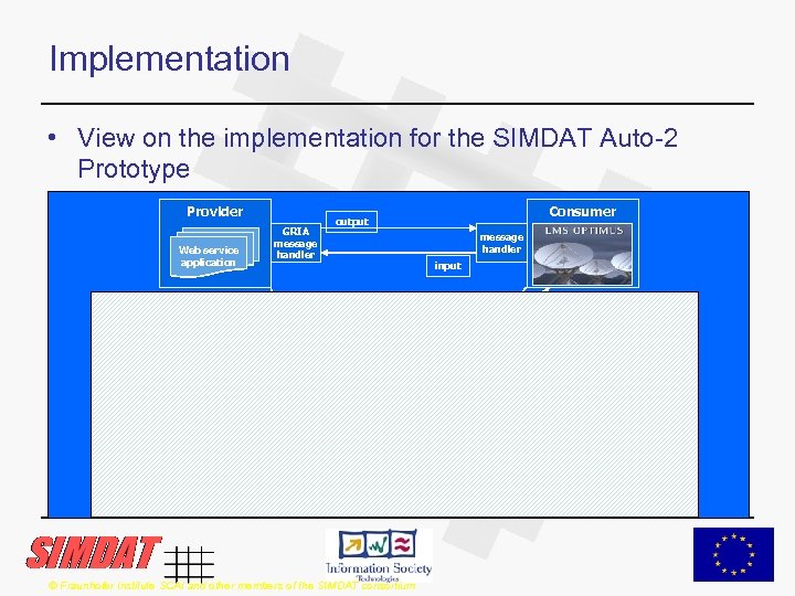 Implementation • View on the implementation for the SIMDAT Auto-2 Prototype Provider Web service