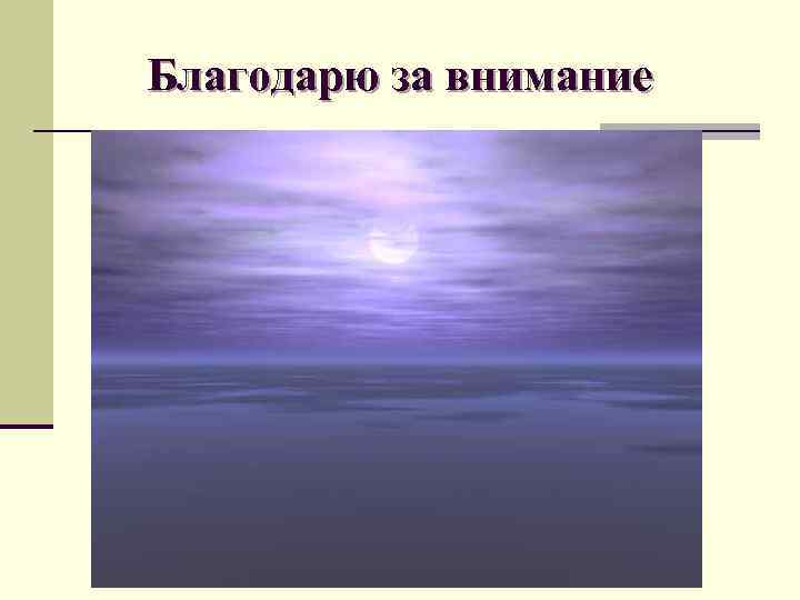 Благодарю за внимание 