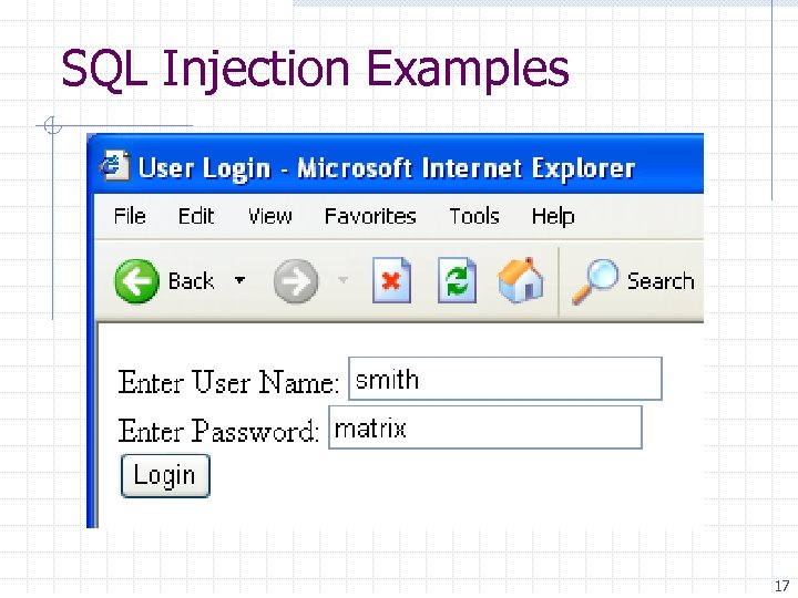 SQL Injection Examples 17 