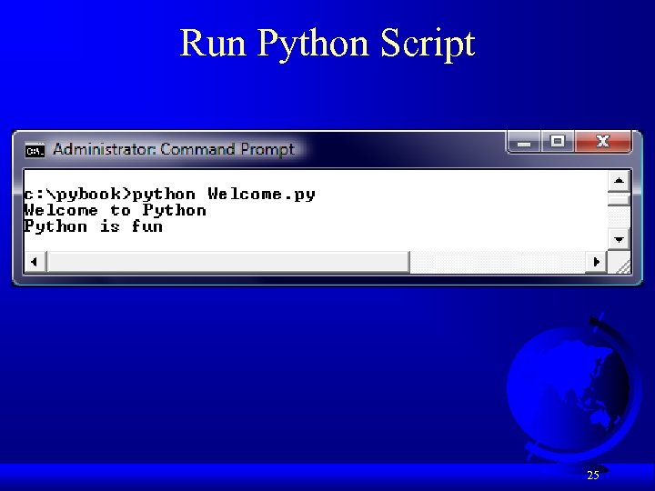 Run Python Script 25 