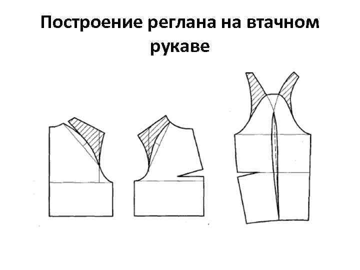 Построение реглана на втачном рукаве 