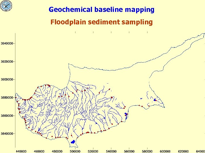 Geochemical baseline mapping Floodplain sediment sampling 