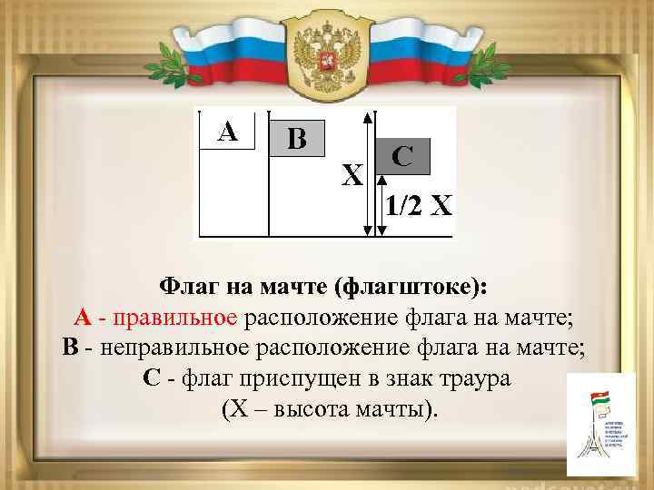 Капитан приказал чтобы подняли флаг схема