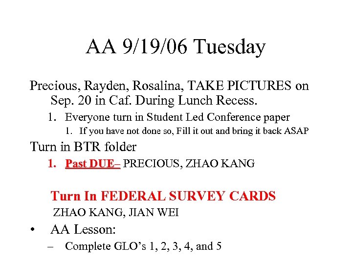 AA 9/19/06 Tuesday Precious, Rayden, Rosalina, TAKE PICTURES on Sep. 20 in Caf. During