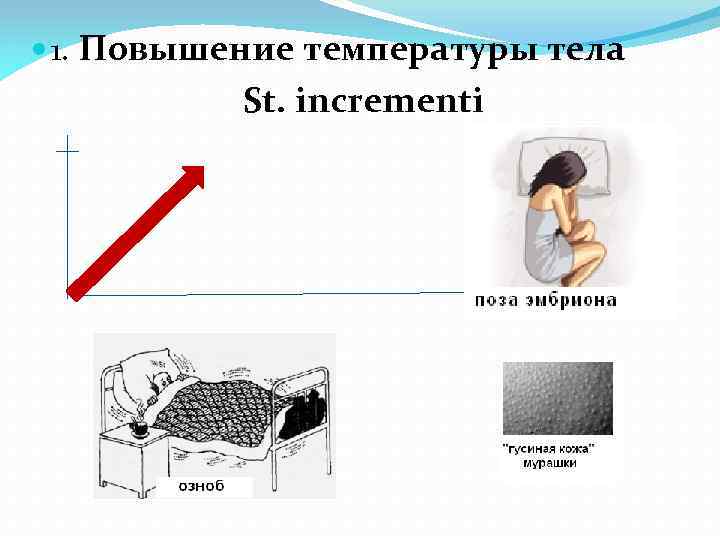  1. Повышение температуры тела St. incrementi 