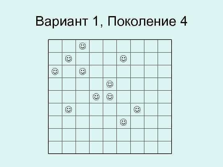 Вариант 1, Поколение 4 