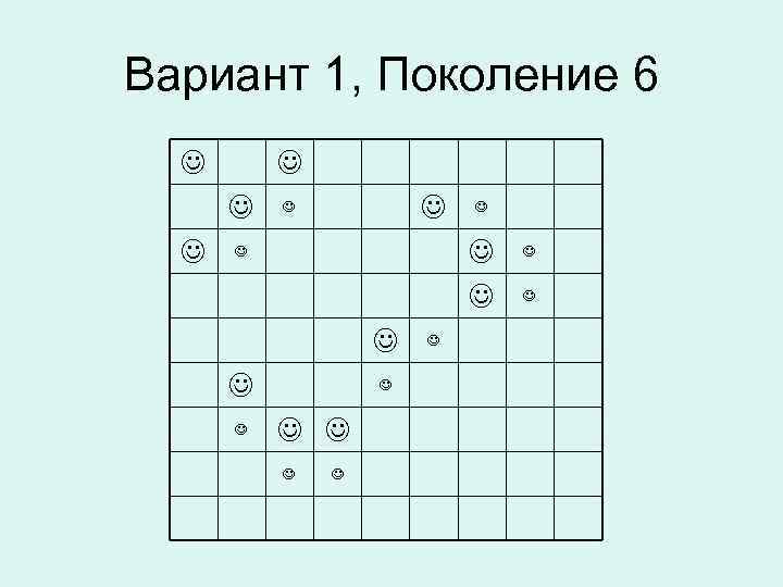 Вариант 1, Поколение 6 