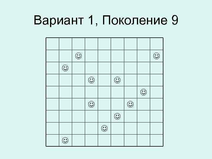 Вариант 1, Поколение 9 