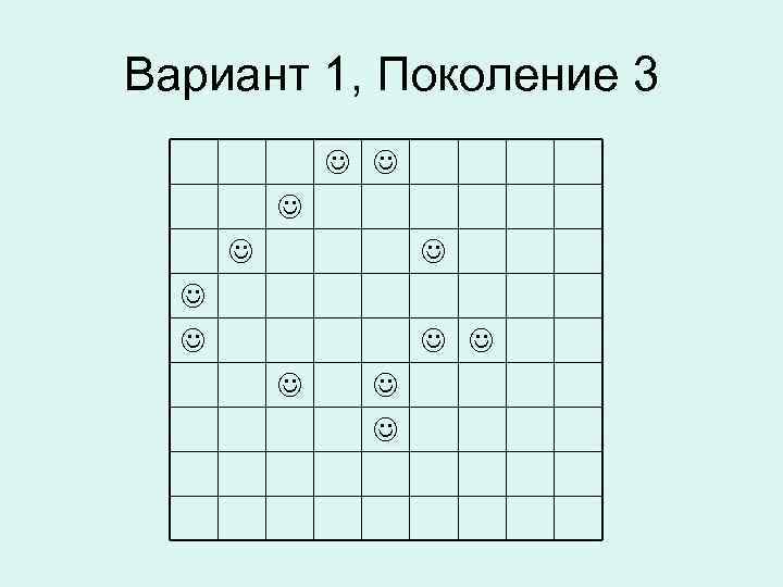 Вариант 1, Поколение 3 