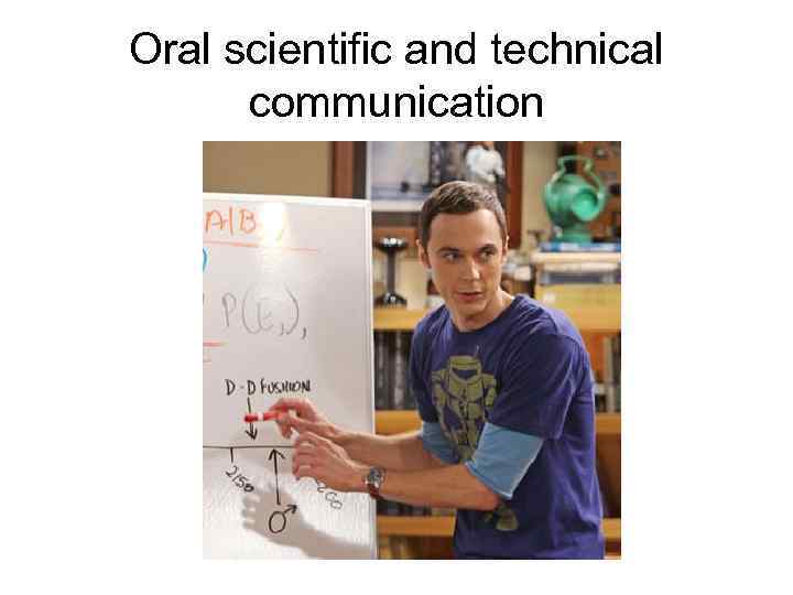 Oral scientific and technical communication 