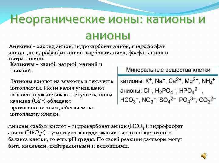 Гидрокарбонат кальция и фосфат калия