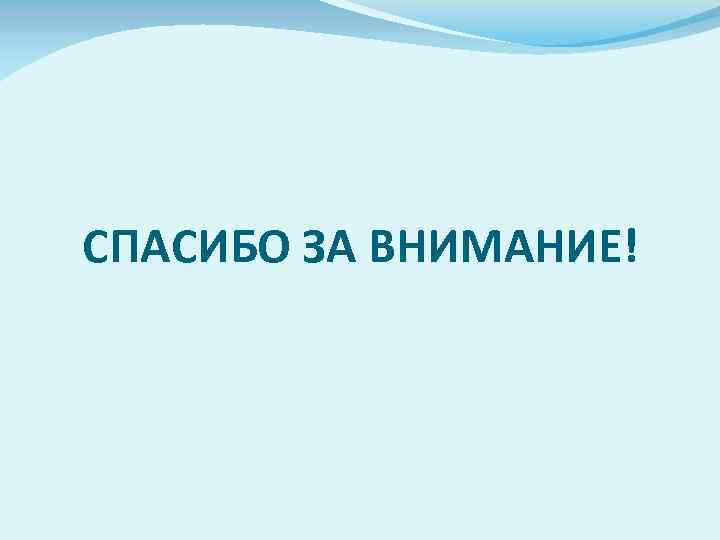 СПАСИБО ЗА ВНИМАНИЕ! 