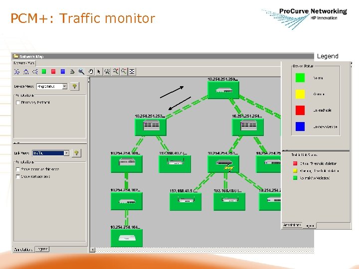 PCM+: Traffic monitor Legend VLAN 