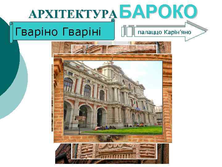 АРХІТЕКТУРА БАРОКО Гваріно Гваріні палаццо Карін’яно 