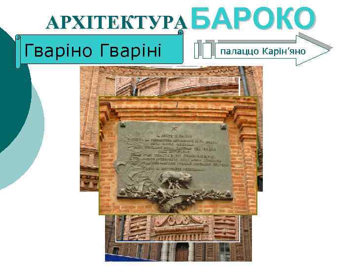 АРХІТЕКТУРА БАРОКО Гваріно Гваріні палаццо Карін’яно 