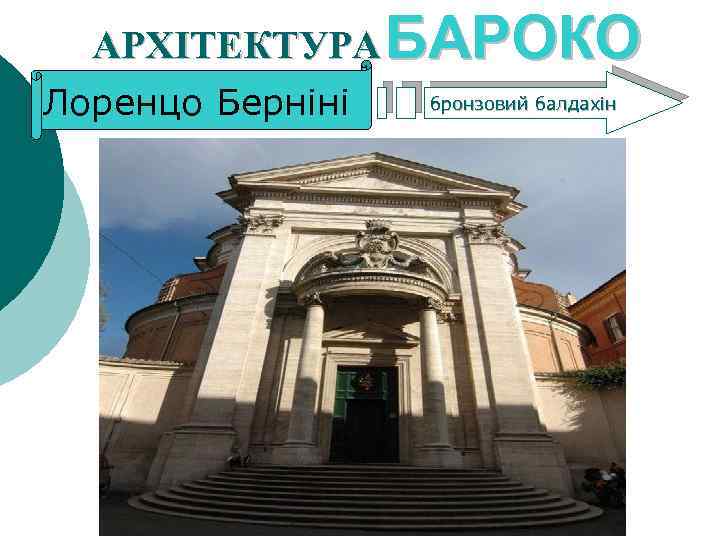 АРХІТЕКТУРА БАРОКО Лоренцо Берніні бронзовий балдахін 