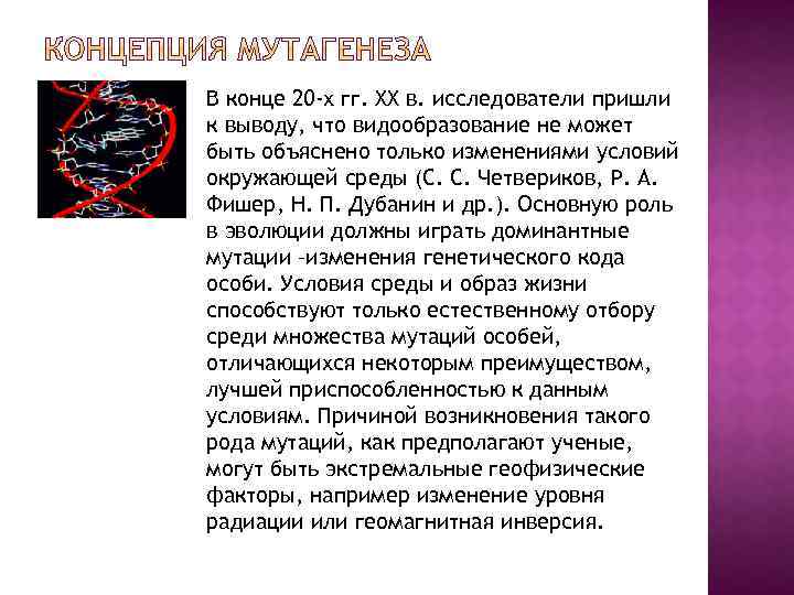 В конце 20 -х гг. XX в. исследователи пришли к выводу, что видообразование не