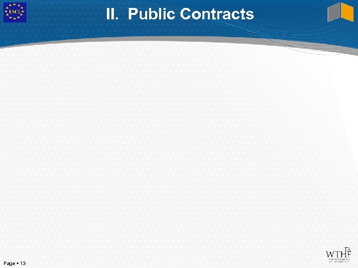 II. Public Contracts Page 13 