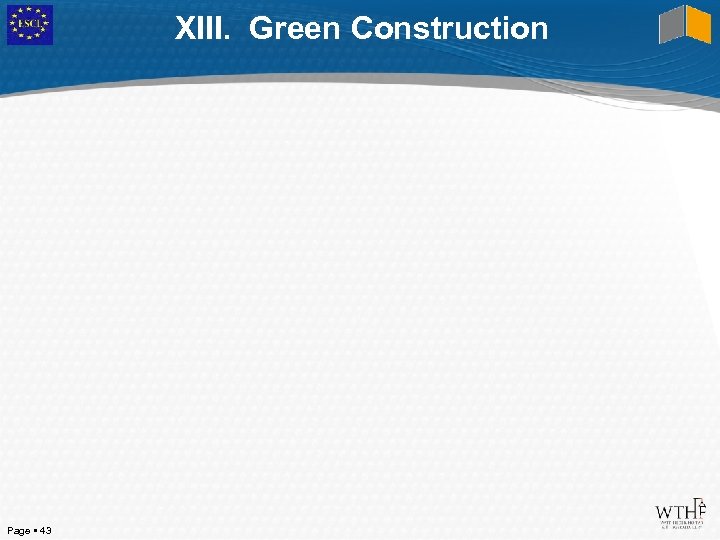 XIII. Green Construction Page 43 