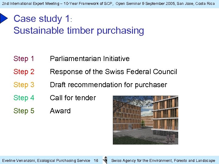 2 nd International Expert Meeting – 10 -Year Framework of SCP, Open Seminar 9
