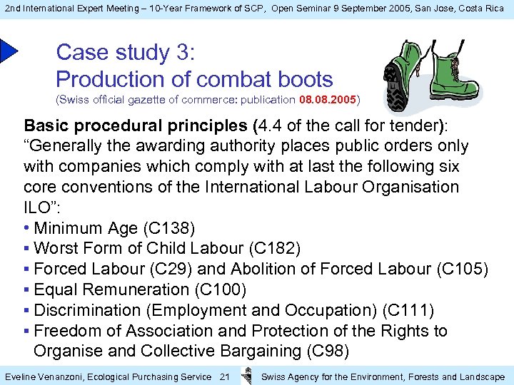 2 nd International Expert Meeting – 10 -Year Framework of SCP, Open Seminar 9