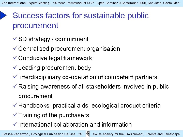 2 nd International Expert Meeting – 10 -Year Framework of SCP, Open Seminar 9