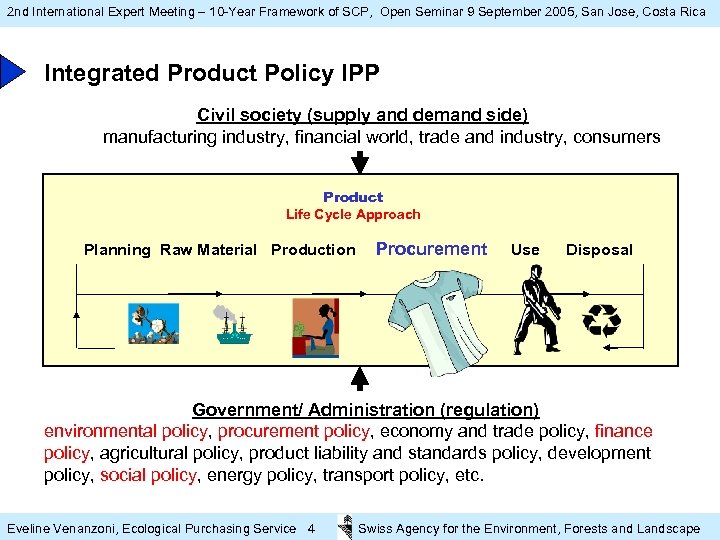 2 nd International Expert Meeting – 10 -Year Framework of SCP, Open Seminar 9
