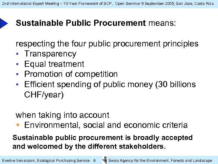 2 nd International Expert Meeting – 10 -Year Framework of SCP, Open Seminar 9