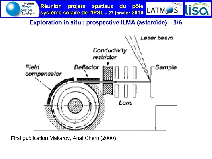 Réunion projets spatiaux du pôle système solaire de l'IPSL - 27 janvier 2010 Exploration