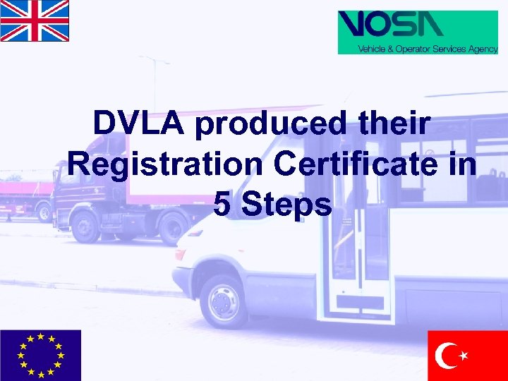 DVLA produced their Registration Certificate in 5 Steps 