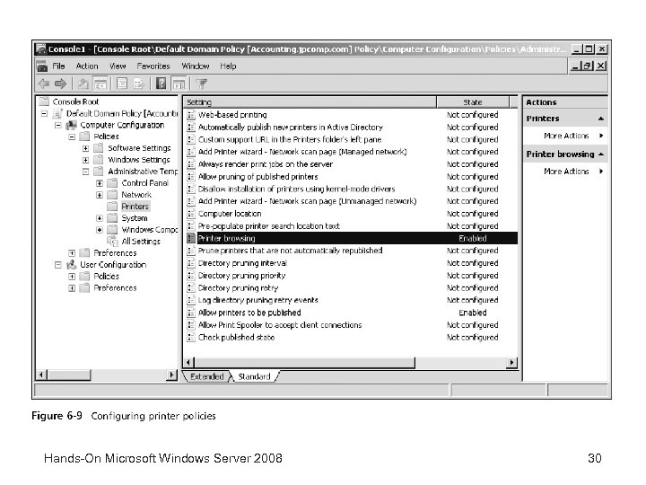 Hands-On Microsoft Windows Server 2008 30 