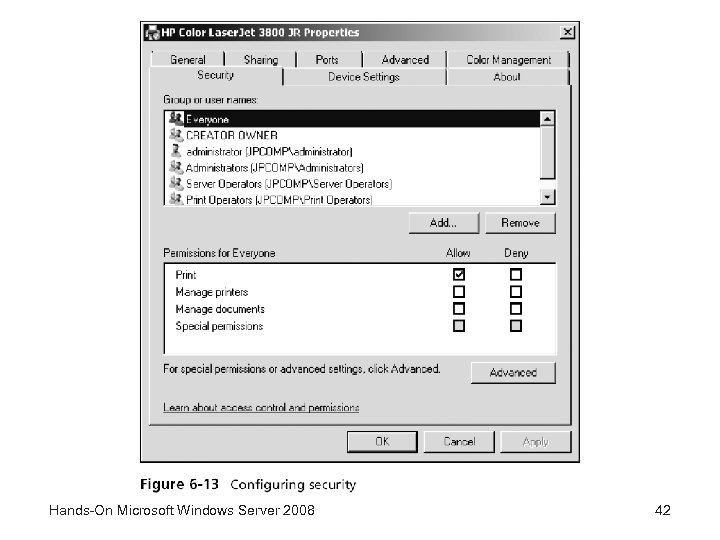 Hands-On Microsoft Windows Server 2008 42 