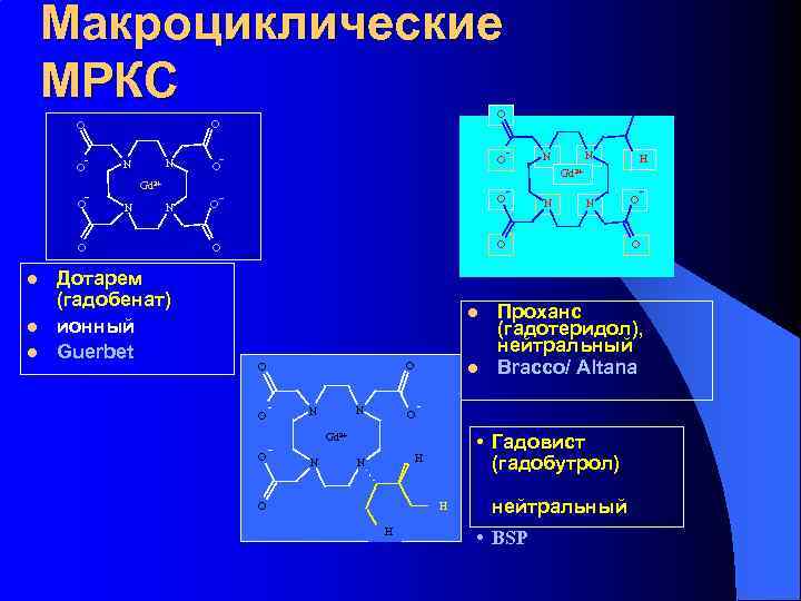 Макроциклические МРКС O O O N N O O O l l N O