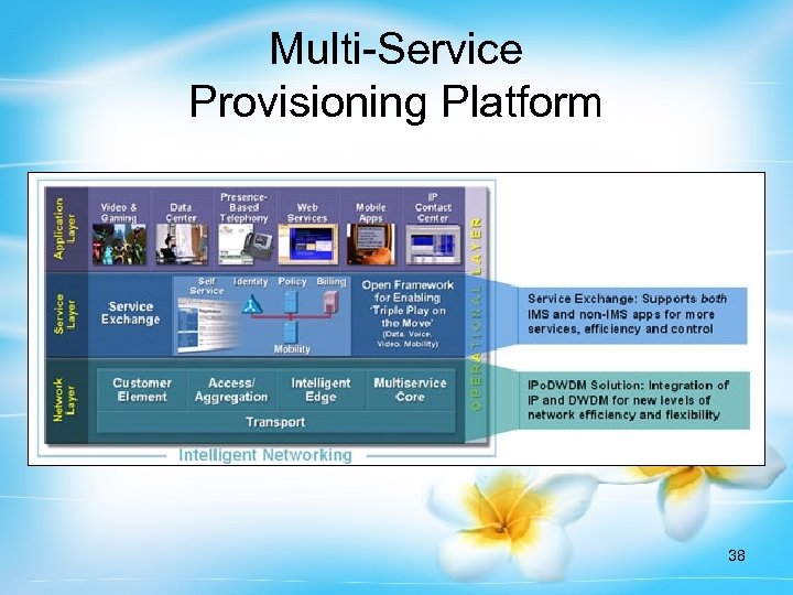 Multi-Service Provisioning Platform 38 