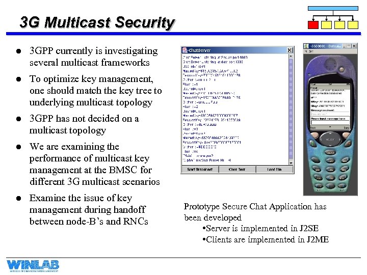 3 G Multicast Security l 3 GPP currently is investigating several multicast frameworks l