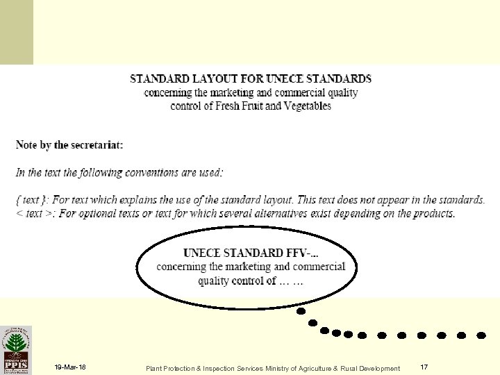 19 -Mar-18 Plant Protection & Inspection Services Ministry of Agriculture & Rural Development 17
