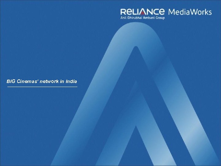 BIG Cinemas’ network in India 