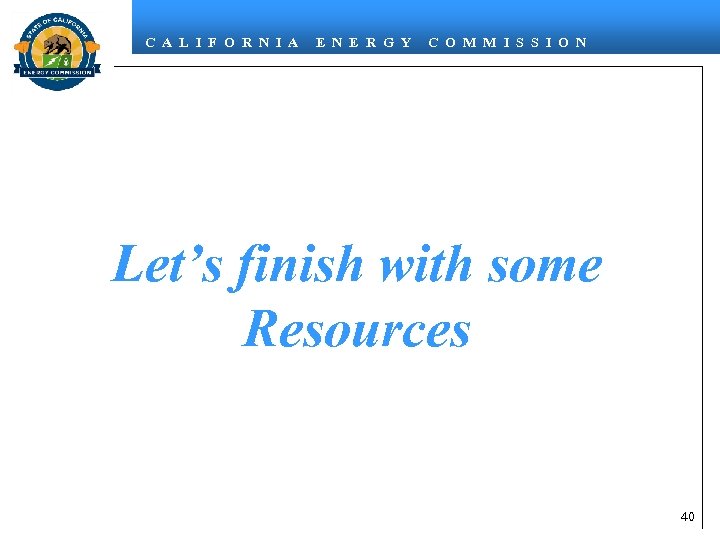 C A L I F O R N I A E N E R