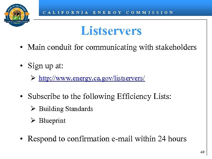 C A L I F O R N I A E N E R