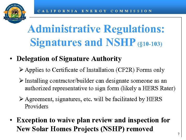 C A L I F O R N I A E N E R