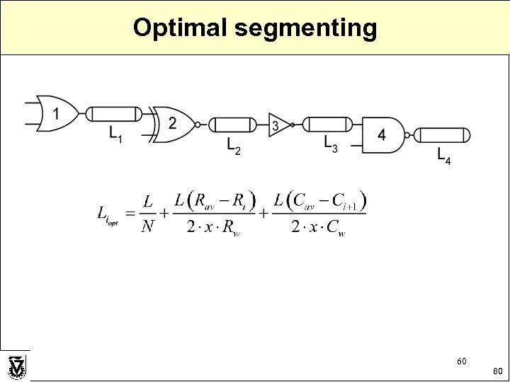 Optimal segmenting 60 60 