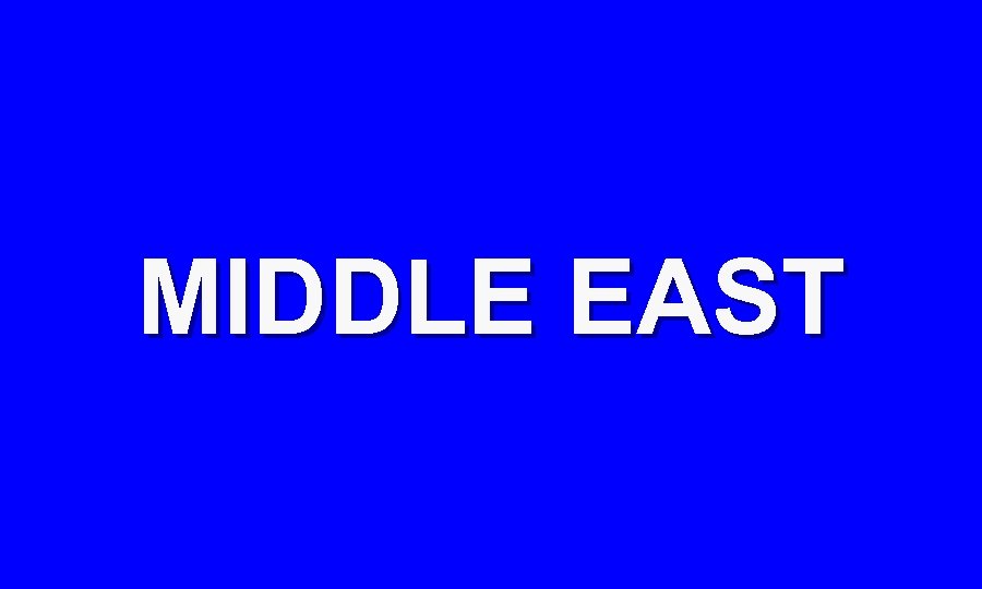 MIDDLE EAST 