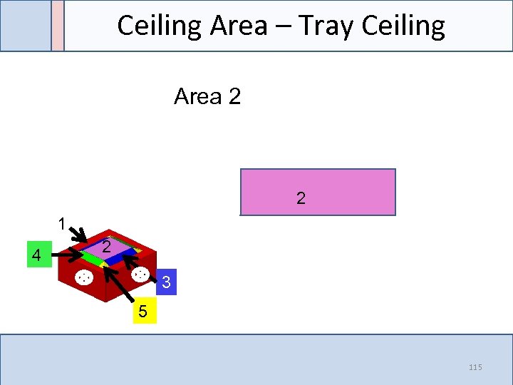 Ceiling Area – Tray Ceiling Area 2 2 1 4 2 3 5 115
