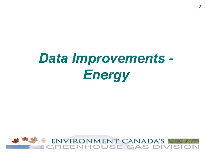 13 Data Improvements Energy 