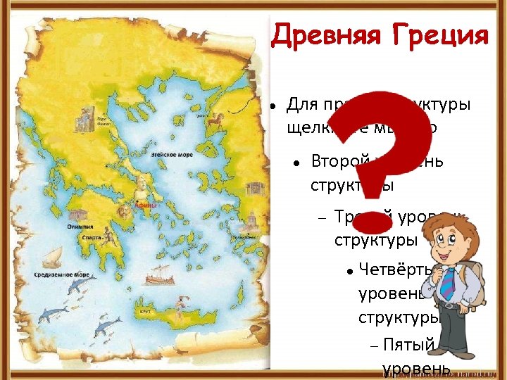 Древняя Греция Для правки структуры щелкните мышью Второй уровень структуры Третий уровень структуры Четвёртый