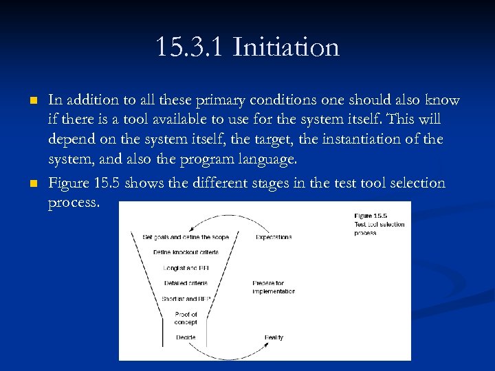 15. 3. 1 Initiation n n In addition to all these primary conditions one